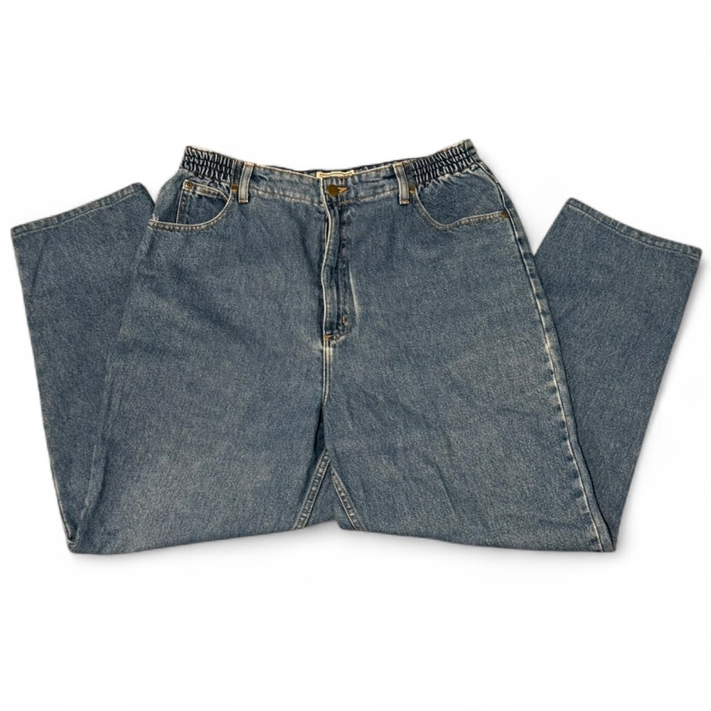L.L. Bean Jeans Relaxed Straight Leg Comfort Waist, Plus Size 16, Y2K/Vintage - Picture 5 of 13